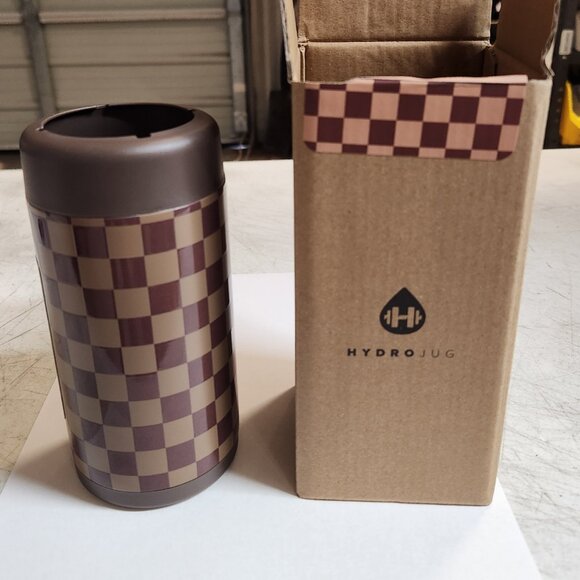 HydroJug 12oz Slim Can Cooler AUTUMN CHECKERS - Picture 2 of 3